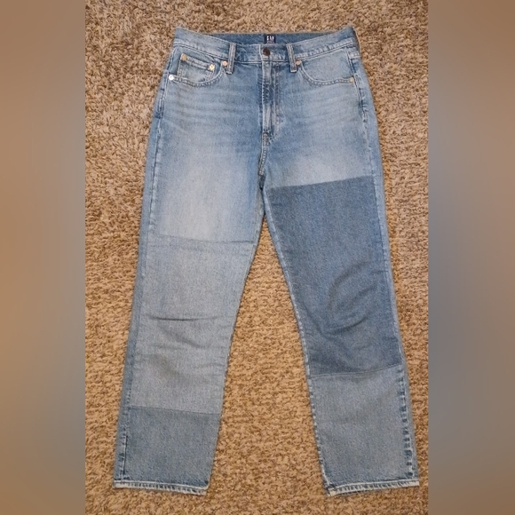 Gap Cheeky Straight Patch Jeans, size 8 29 - Picture 1 of 8